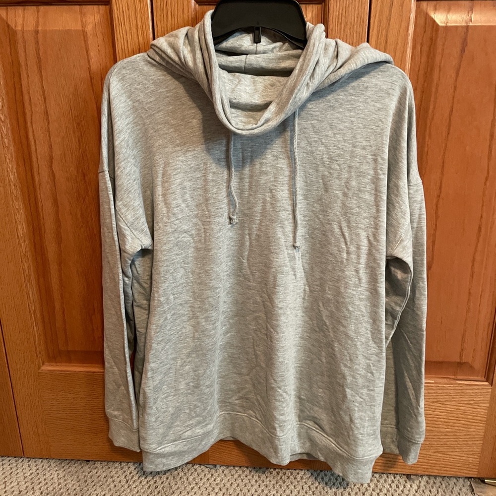 Gray turtle neck hoodie. Purchased from Dry Goods.